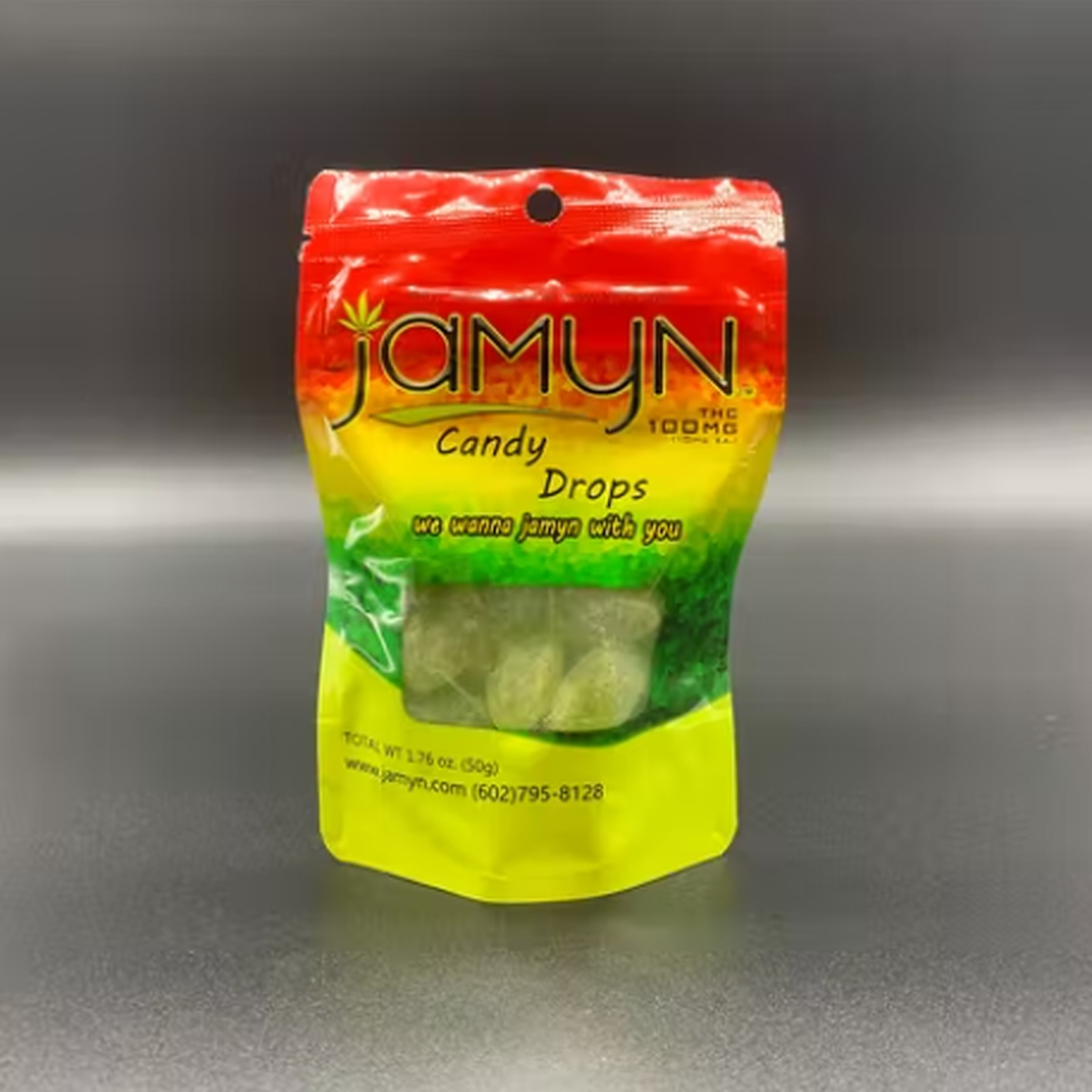 Photograph of product: 100MG JAMYN - Green Apple Drops