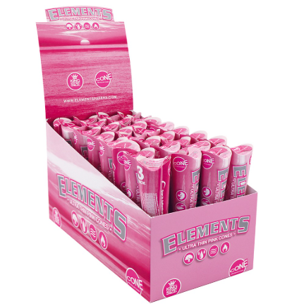 Photograph of product: Elements Pink Cones King Size 3pk