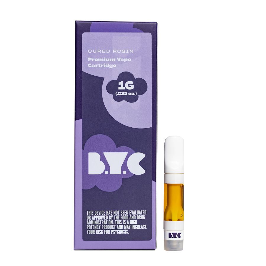 Photograph of product: Bless Your Cottons | Miracle Mintz | .5g Live Rosin Cartridge