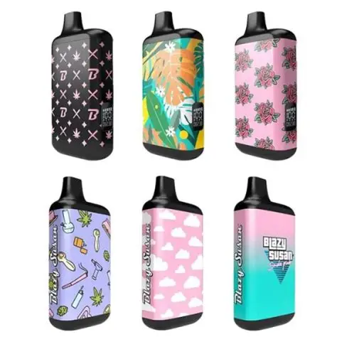 Photograph of product: Blazy Susan - Secret Box Auto-Draw Variable Voltage Vape Bar 1000mAh - Assorted Colors