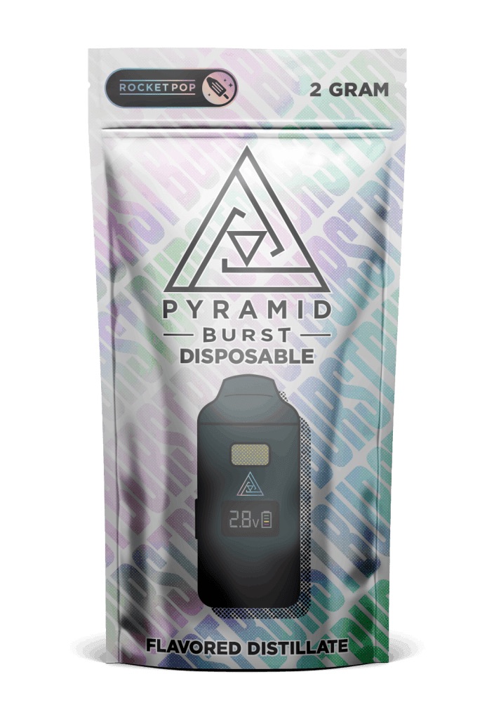 Photograph of product: Pyramid | Burst Disposable | Rocket Pop | 2g