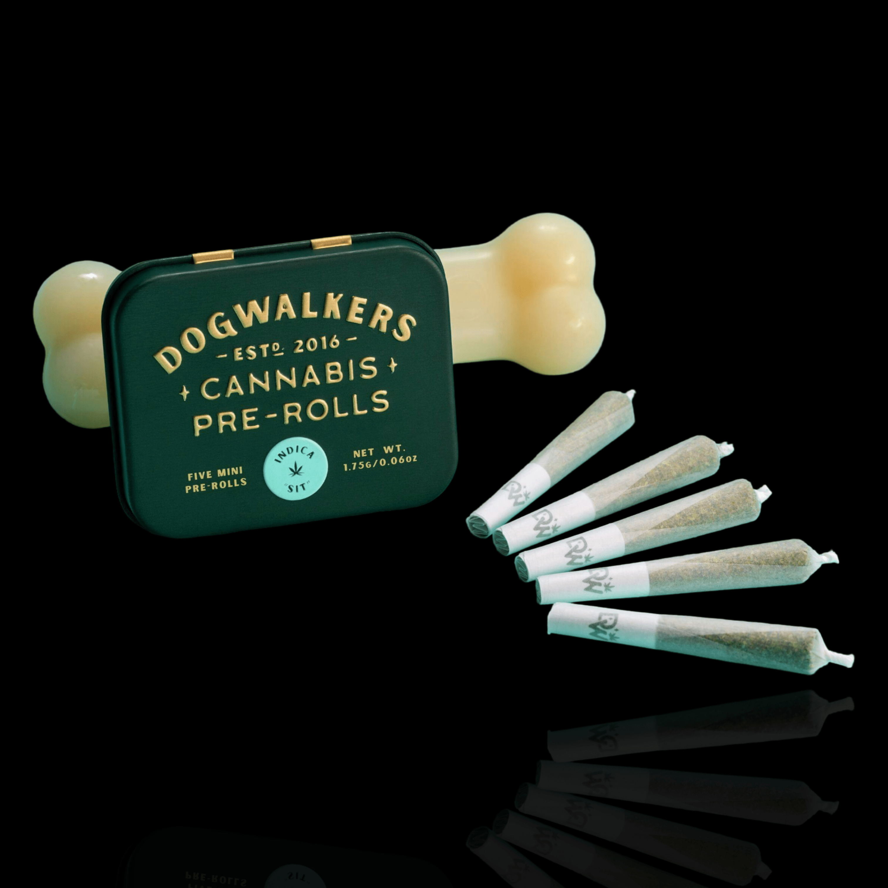 Photograph of product: Animal Face "Sit" Oui'd Mini Prerolls 5 pack