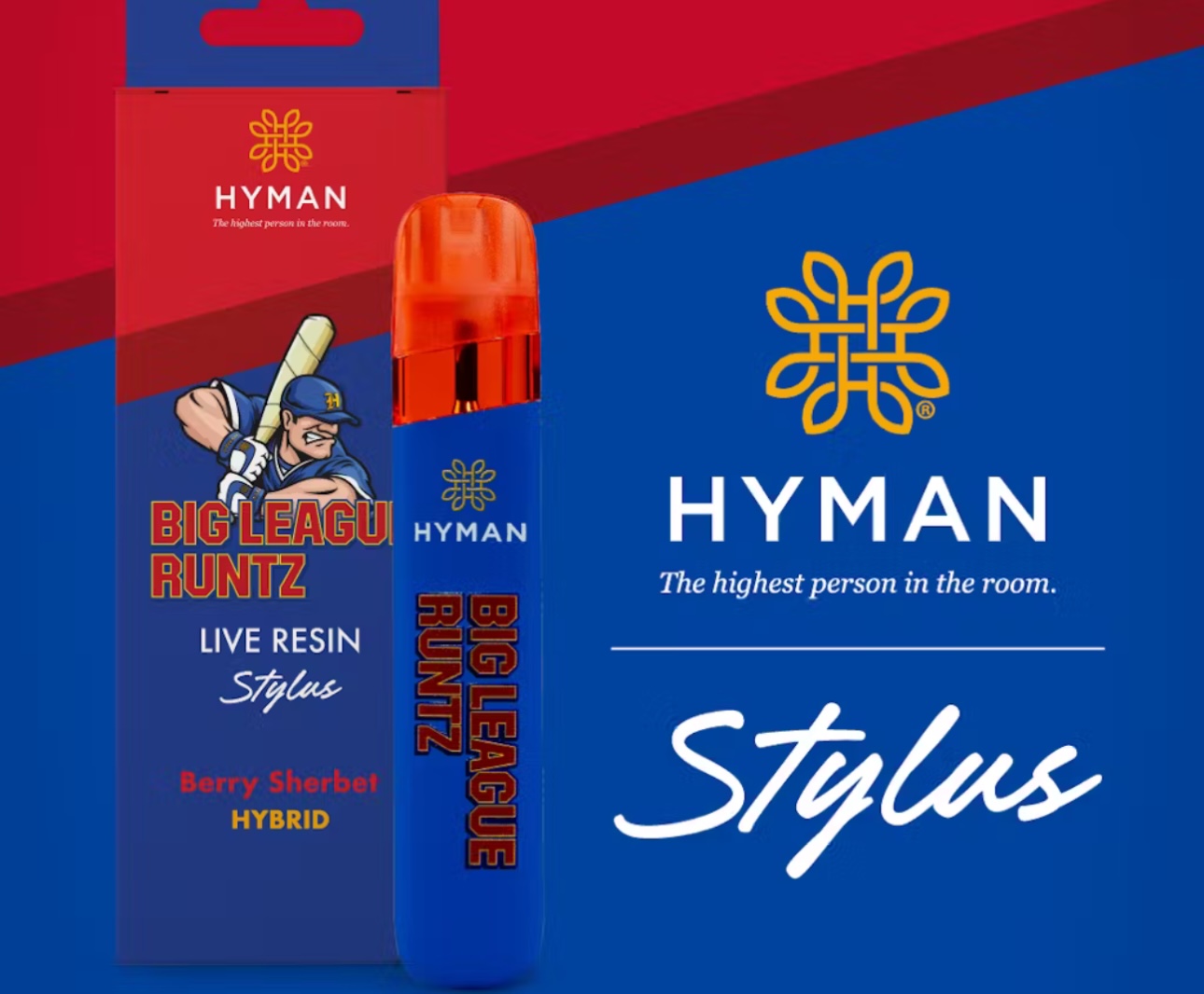 Photograph of product: HYMAN: Big League Runtz 1G Live Resin Stylus