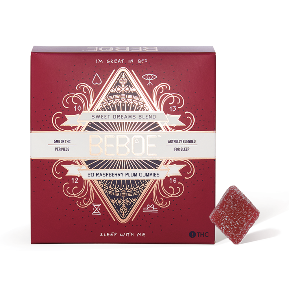Photograph of Product: 5:1 Sweet Dreams Raspbery Plum [20-pack] (100mg THC/20mg CBN)
