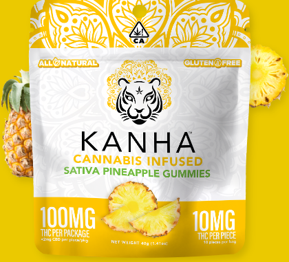 Photograph of product: Kanha | Pineapple Gummy   100 Mg