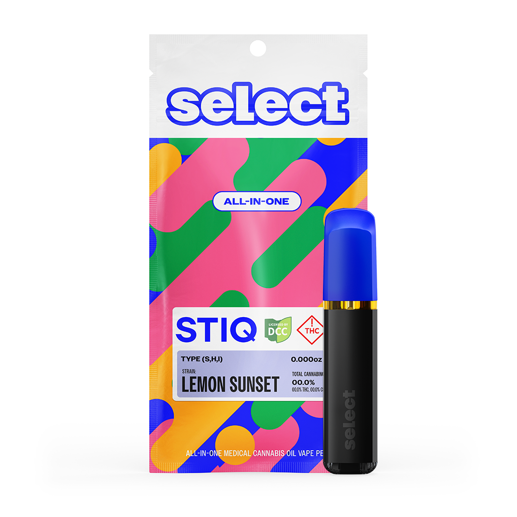 Photograph of product: Lemon Sunset | Fruit Stiq Distillate Disposable Vape | 1g