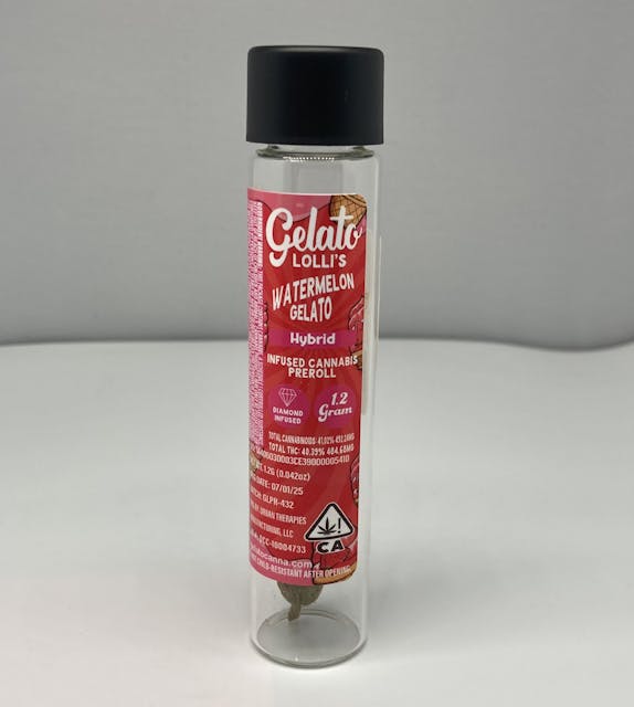 Photograph of product: Watermelon Gelato Lolli Joint 1.2g - 