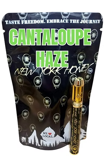 Photograph of product: NY Honey | Cantaloupe Haze | Dispsoable Vape | 1g