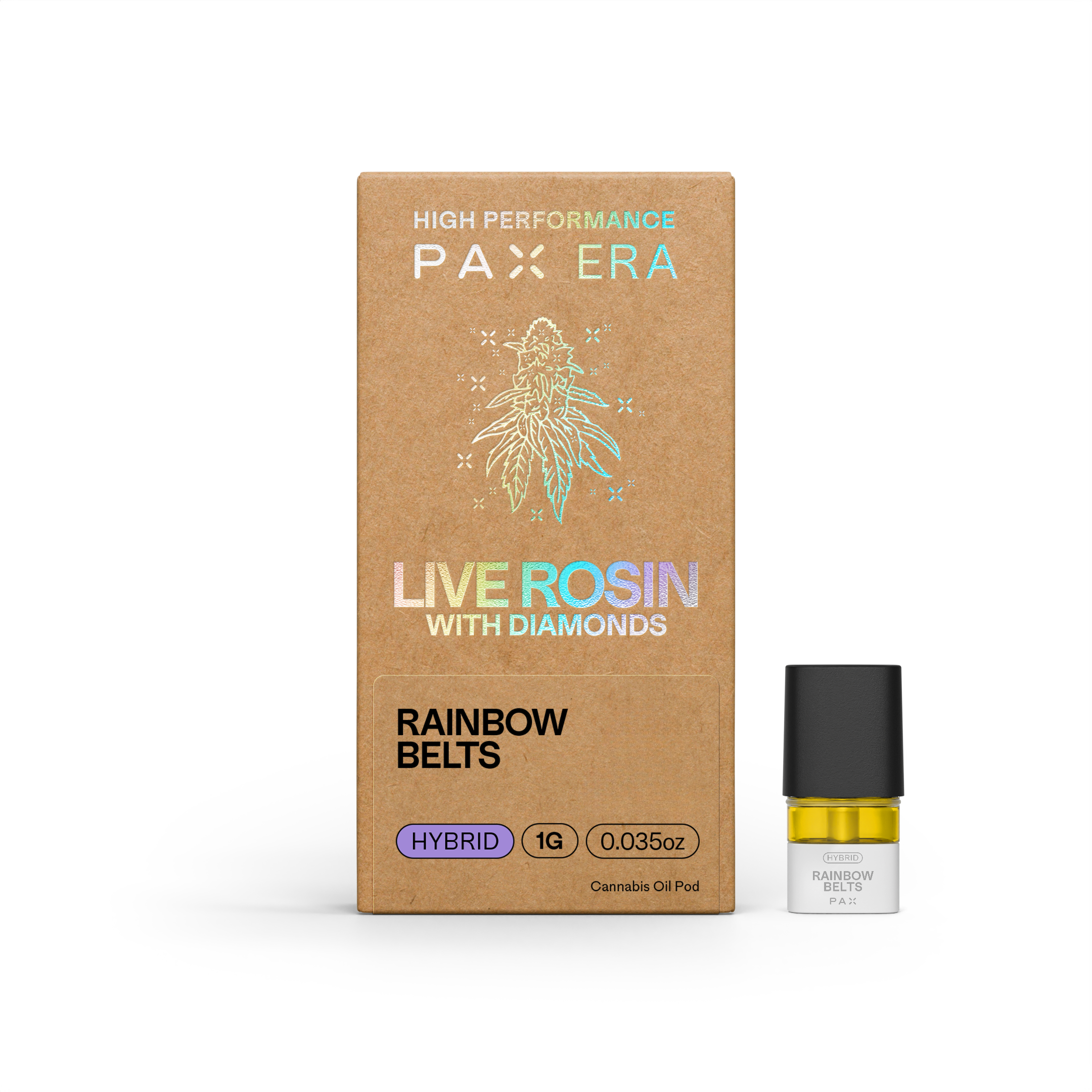 Photograph of product: Live Rosin with Diamonds | Rainbow Belts 1g
