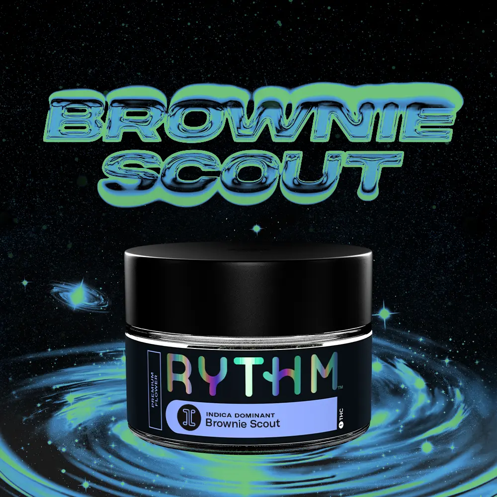 Photograph of product: Rythm Brownie Scout (I) Flower 3.5g
