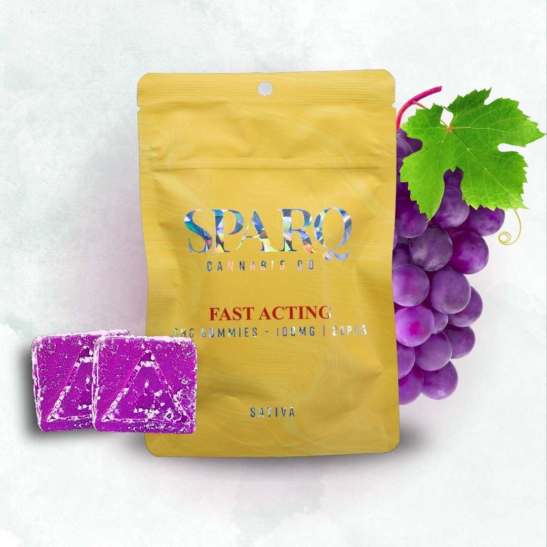 Photograph of product: Fast-Acting Grape Gummies