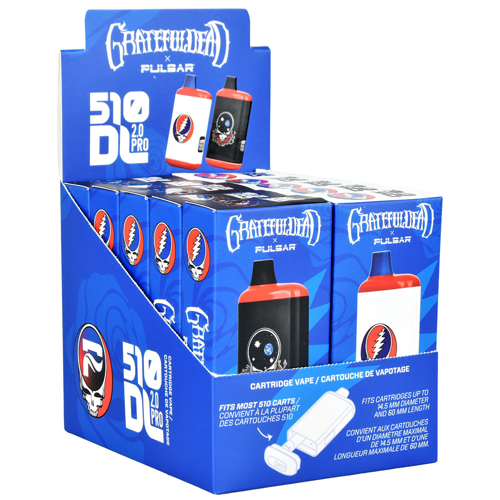 Photograph of product: Grateful Dead x Pulsar 510 DL 2.0 Pro Auto-DRAW VV Vape Bar | 1000mAh