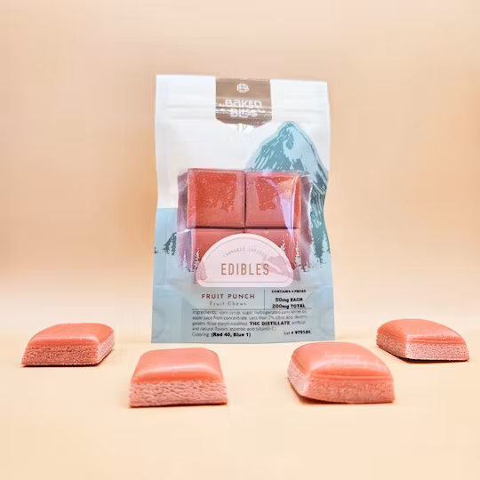 Photograph of product: Baked Bliss Fruit Chews Fruit Punch 200 MG