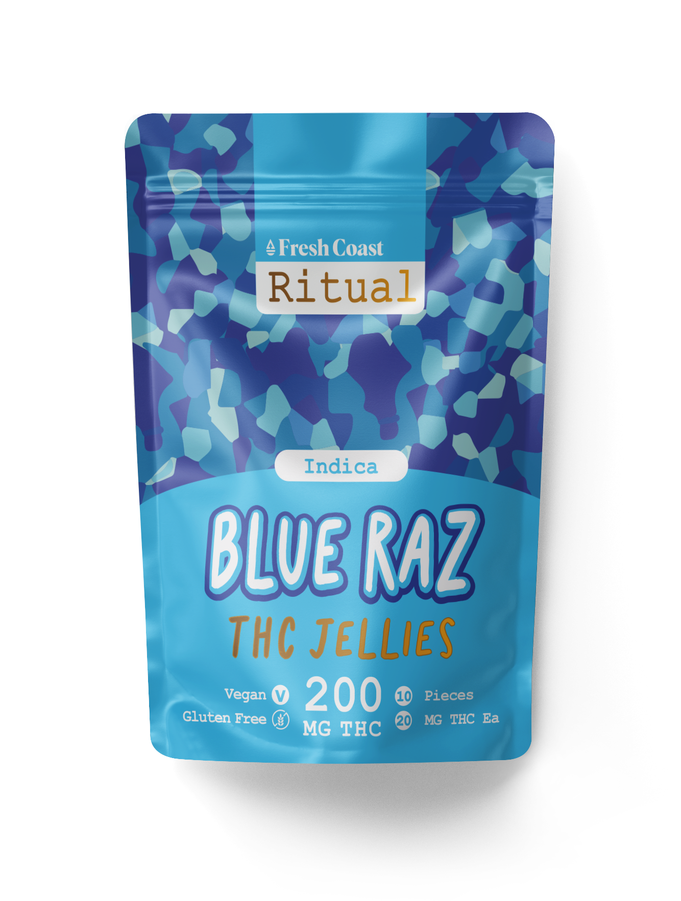 Photograph of product: Ritual Blue Raspberry Gummies | 200mg