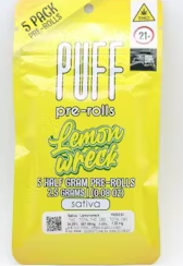 Photograph of product: Lemonwreck - Pre-Rolls - 5 Pack