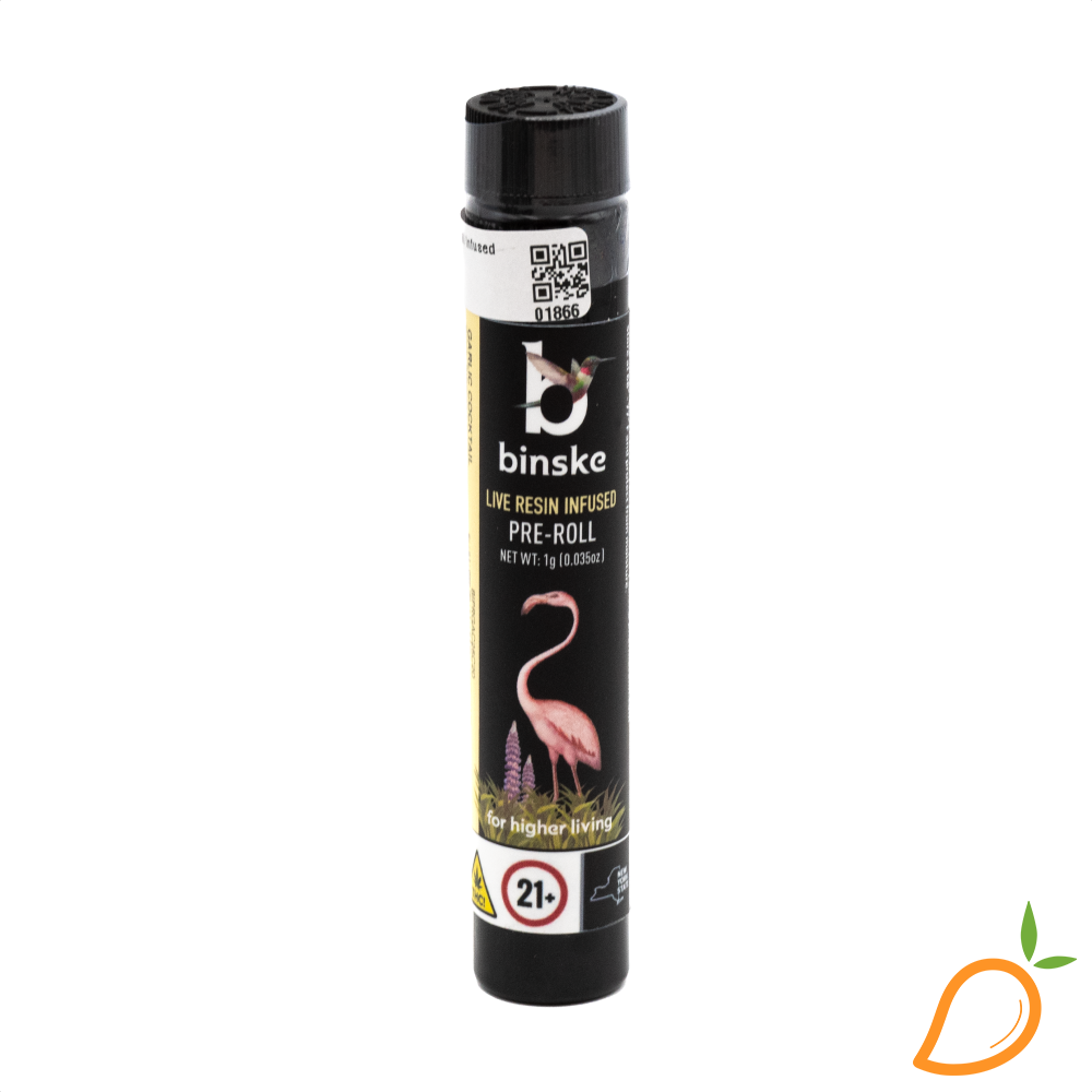 Photograph of product: 1g Garlic Cocktail Infused Preroll Binske