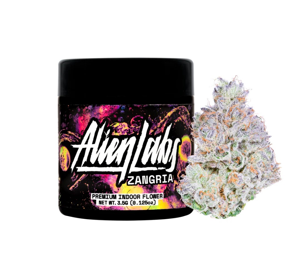 Photograph of product: ALIEN LABS ZANGRIA FLOWER HYBRID 3.5G