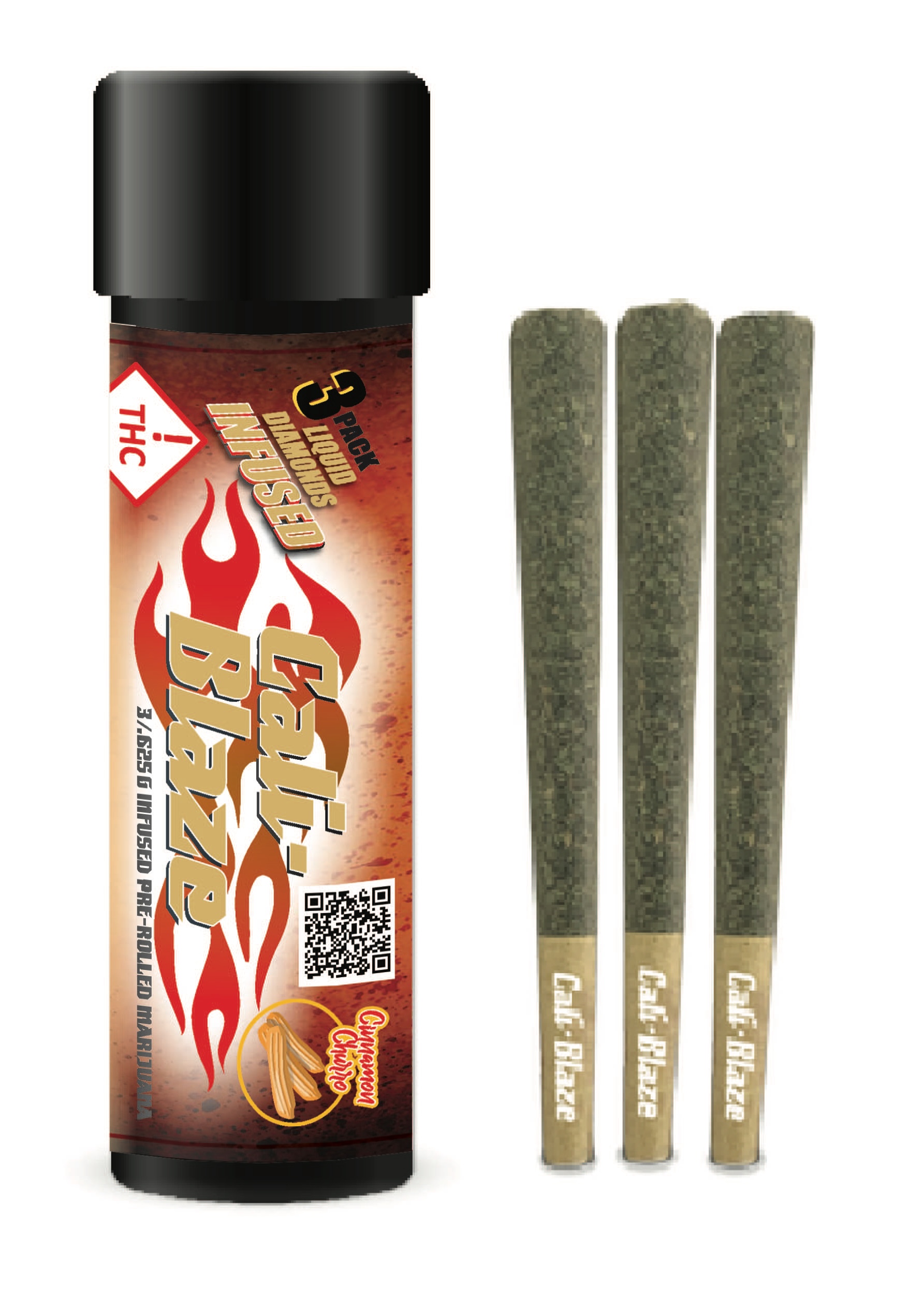Photograph of Product: Cali Blaze - 1.875g - 3pk - Cinnamon Churro