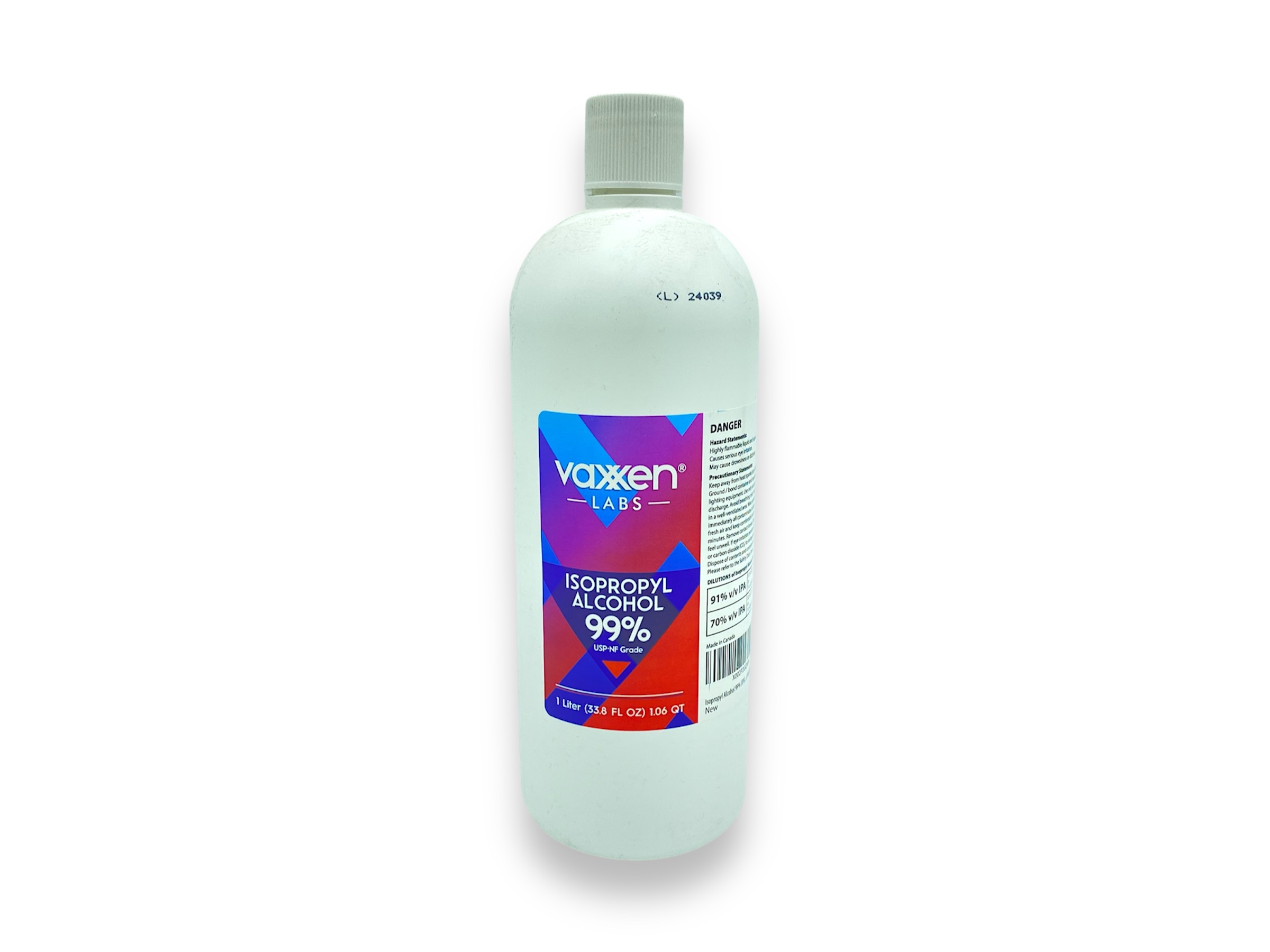 Photograph of product: Vaxxen Labs 99% Iso 1L
