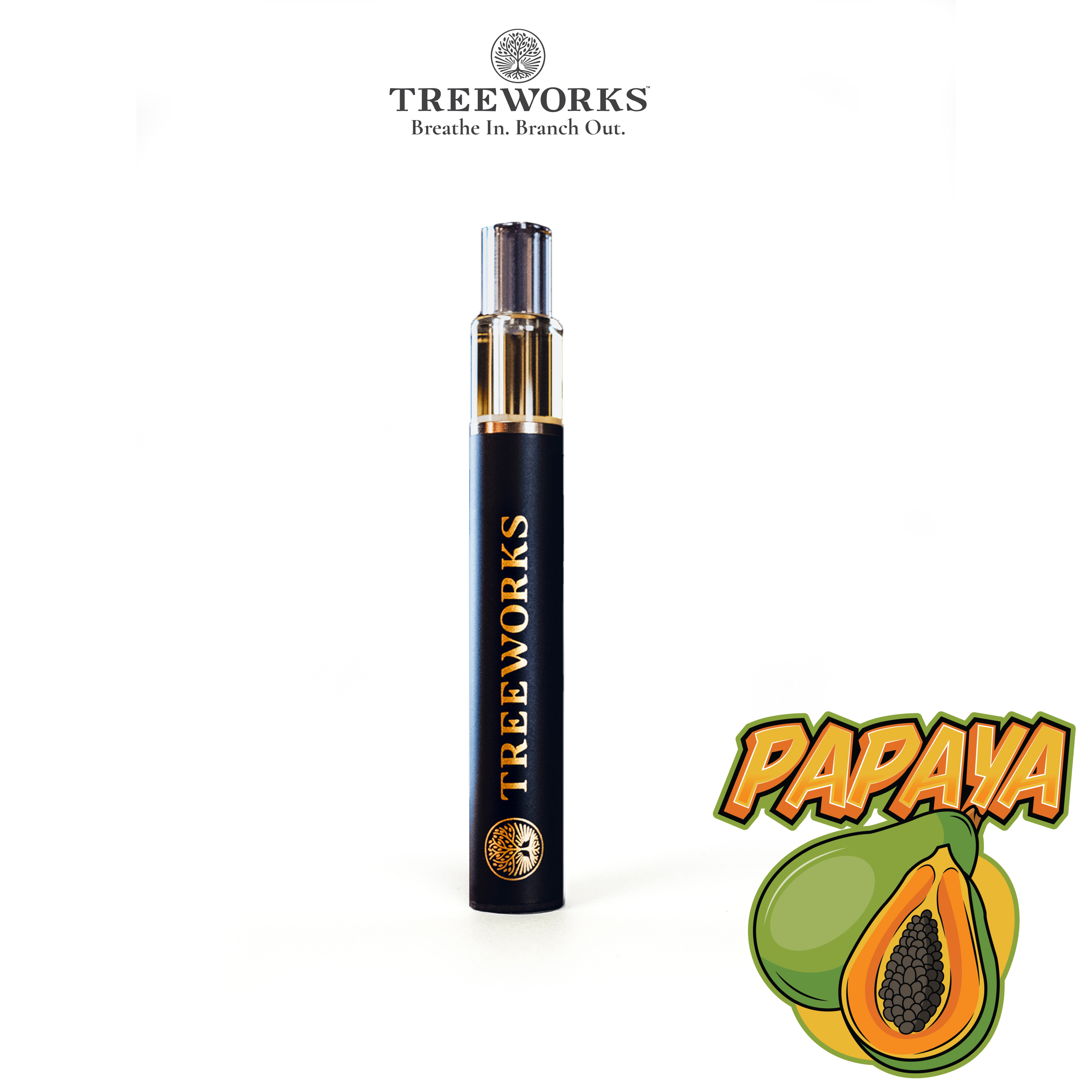 Photograph of product: Treeworks - Papaya - Live Rosin Wand - 0.5g