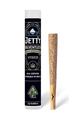 Photograph of product: JETTY GOVERNMENT OASIS X WHITE COOKIES SOLVENTLESS ROSIN PREROLL HYBRID 1G