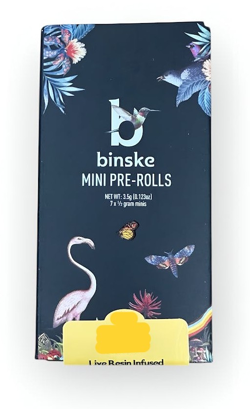 Photograph of product: Binske - Sour Cakes 7pk - Infused Prerolls