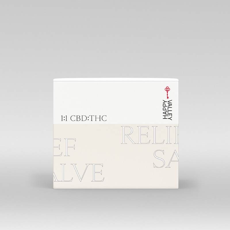 Photograph of product: Relief Salve 1:1 TH-oui:CBD - 250mg - Happy Valley