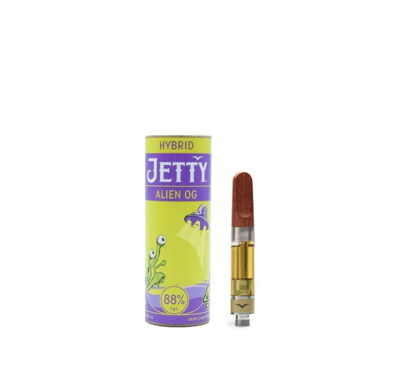 Photograph of product: Jetty Alien OG 1g Cartridge