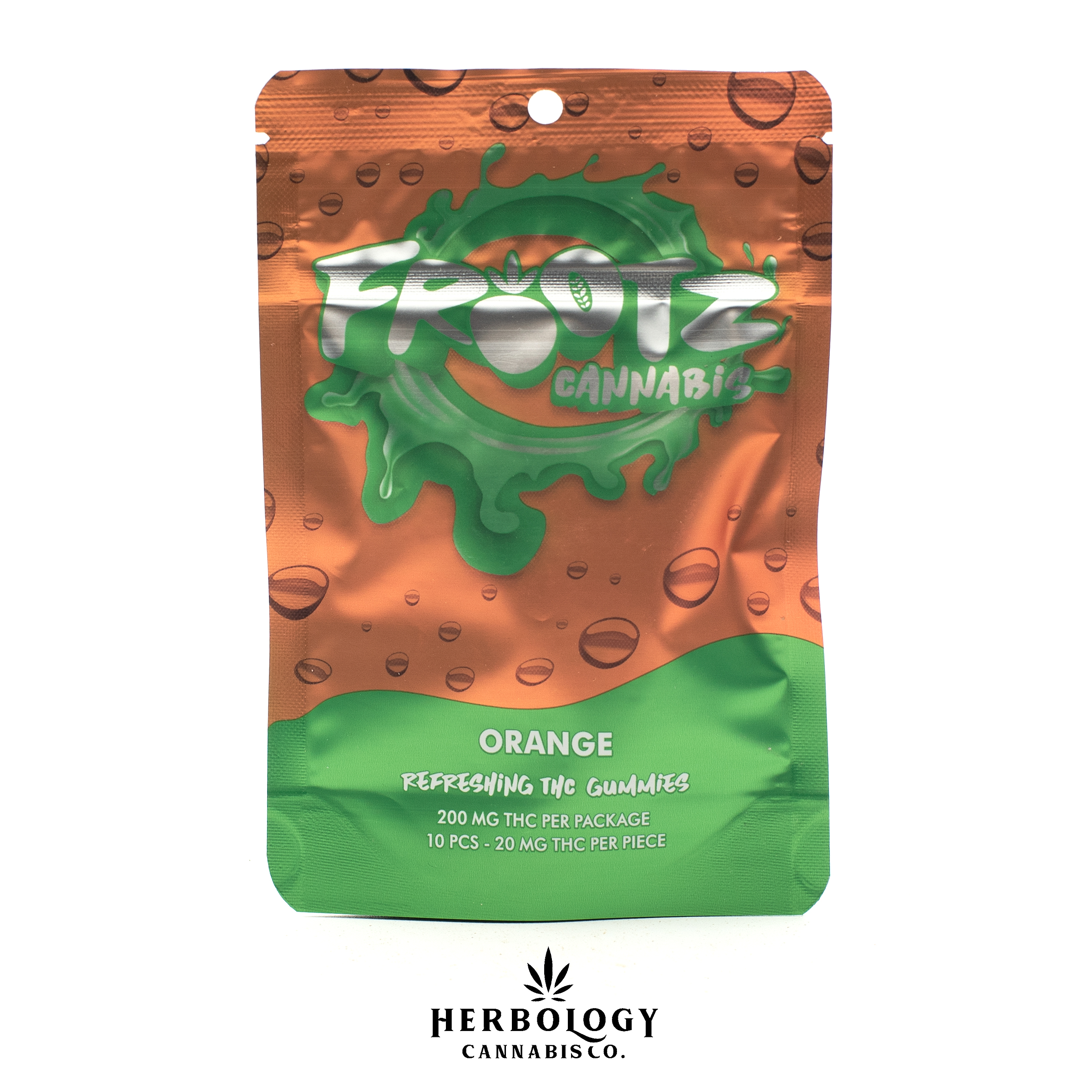 Photograph of product: Frootz | Gummy | Orange | 200mg