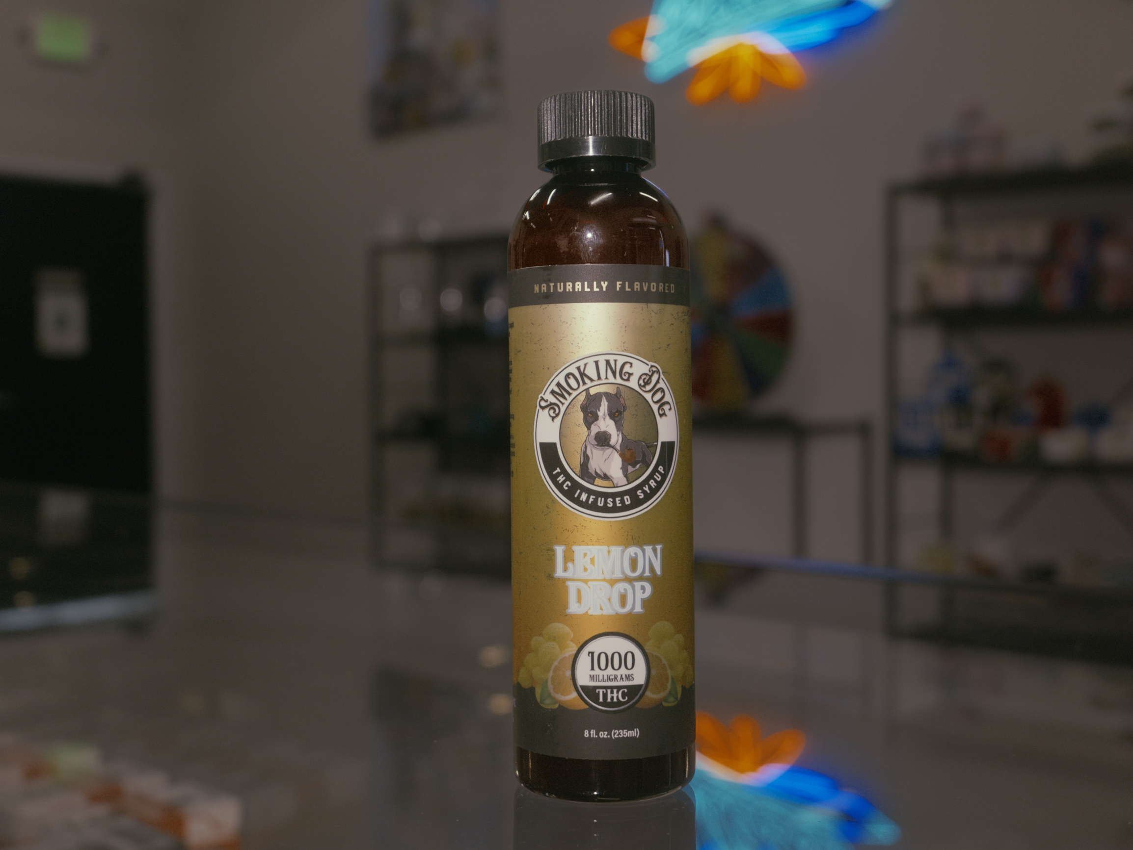 Photograph of product: SMOKING DOG - SYRUP - LEMON DROP