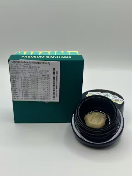 Photograph of product: Bountiful Farms | Purple Lambo - Live Rosin