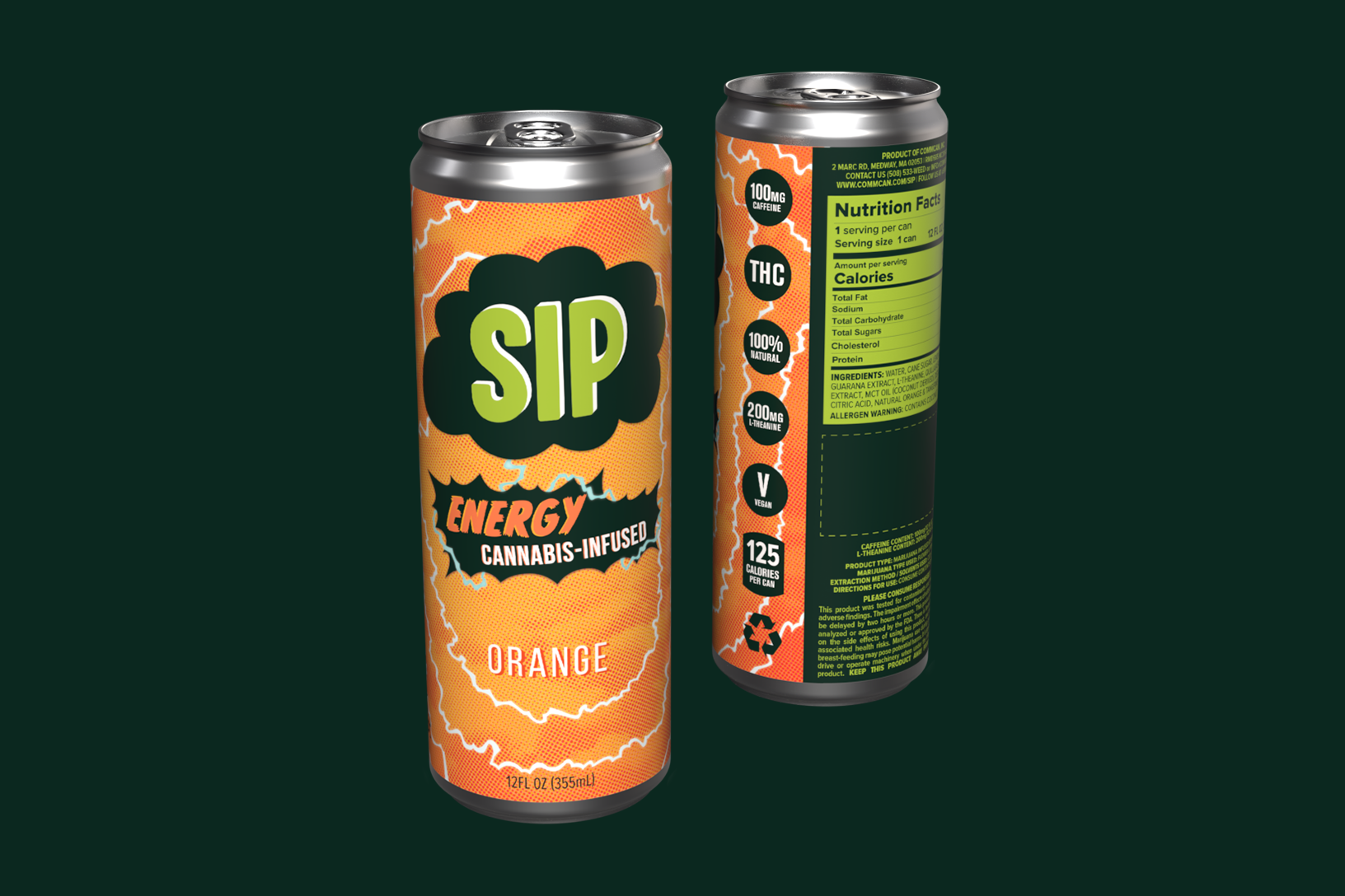 Photograph of product: SIP - Soda 5mg - Energy Orange