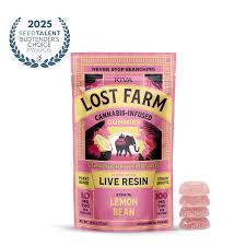 Photograph of product: Lost Farm Strawberry Lemonade Live Resin Gummies