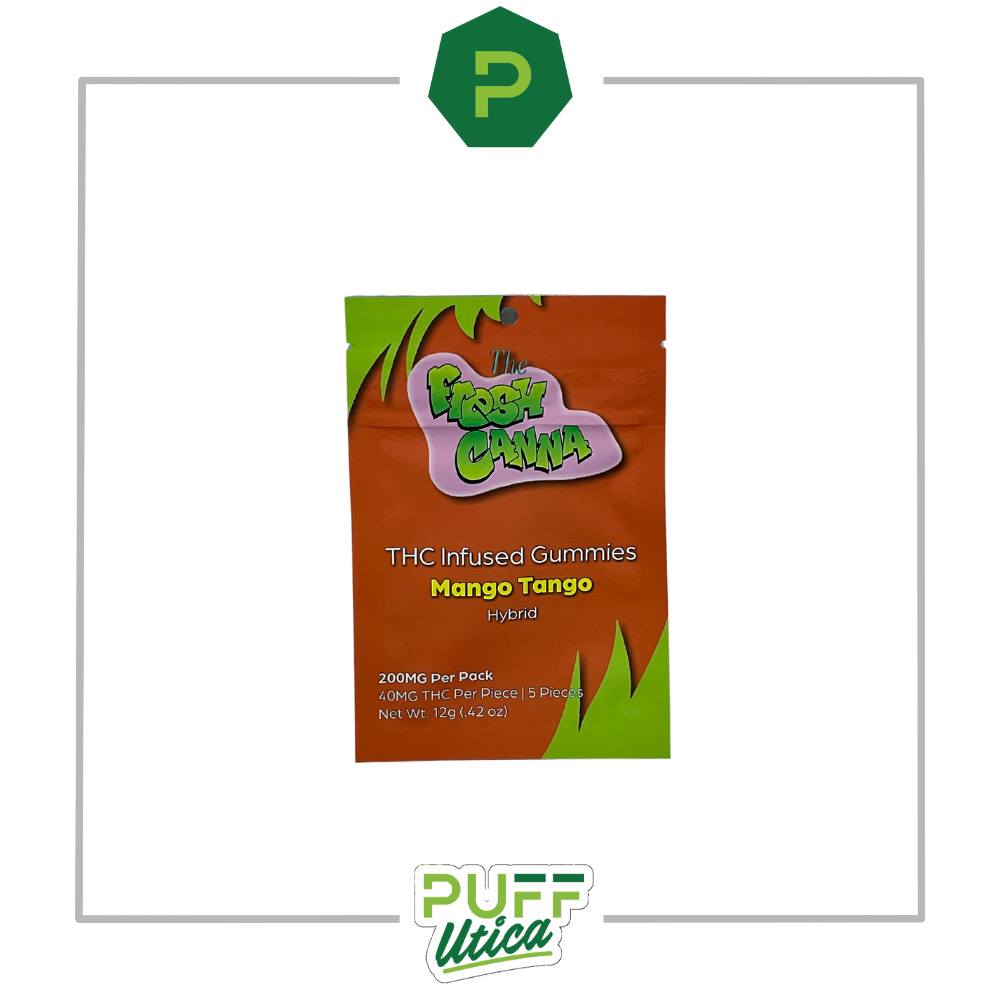 Photograph of product: Fresh Canna | 200mg Live Resin Gummies | Mango Tango