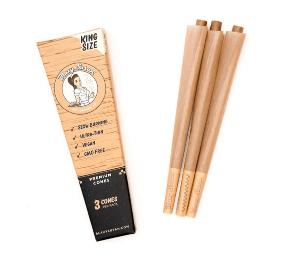Photograph of product: Blazy Susan Unbleached 1 1/4 Cones 6 Pack