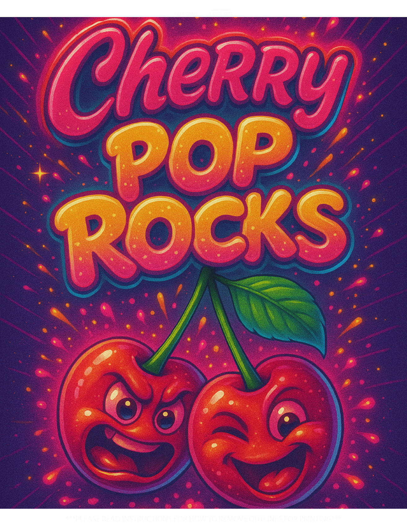 Photograph of product: DELI - Cherry Pop Rocks - 28g