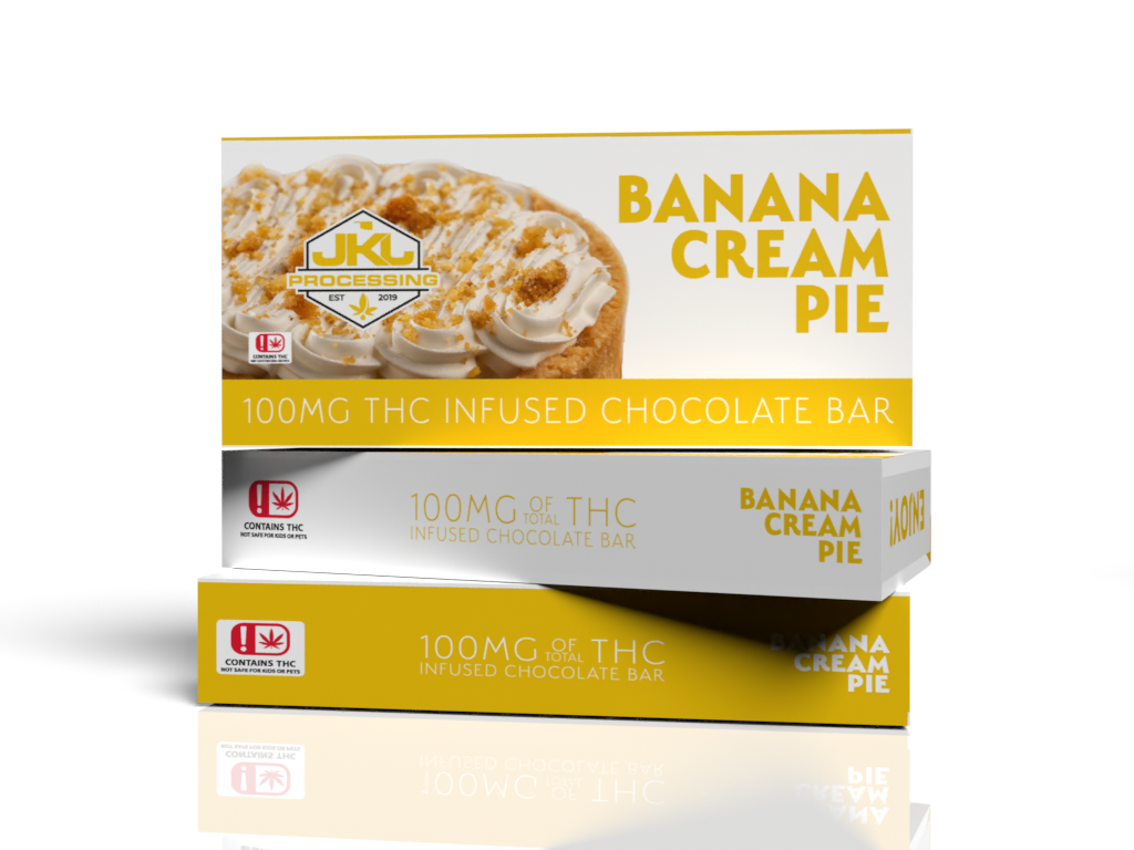 Photograph of product: Banana Cream Pie Chocolate Bar 100mg