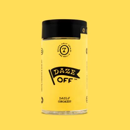 Photograph of product: Daze Off | Pre-Roll Packs | Dry Heat Rising Nug Rolls | 7pk