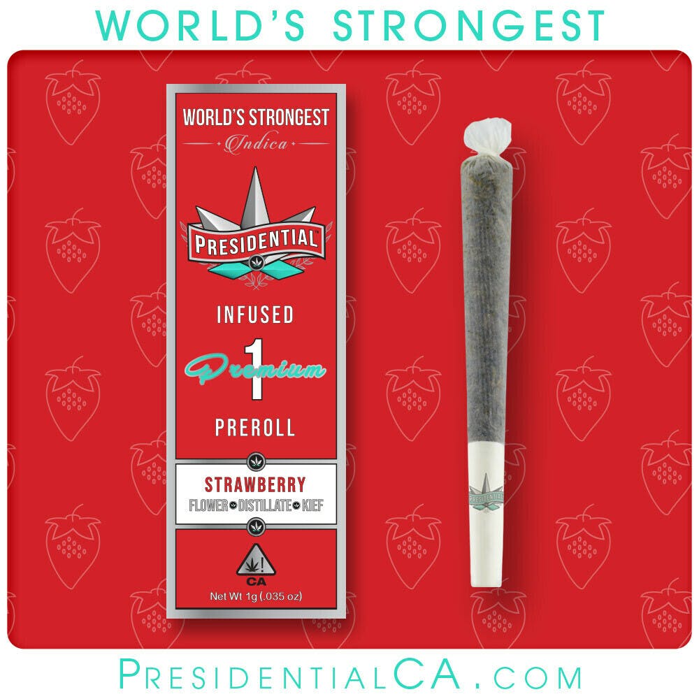 Photograph of product: STRAWBERRY | MOONROCK JOINT | 1G Oui'd