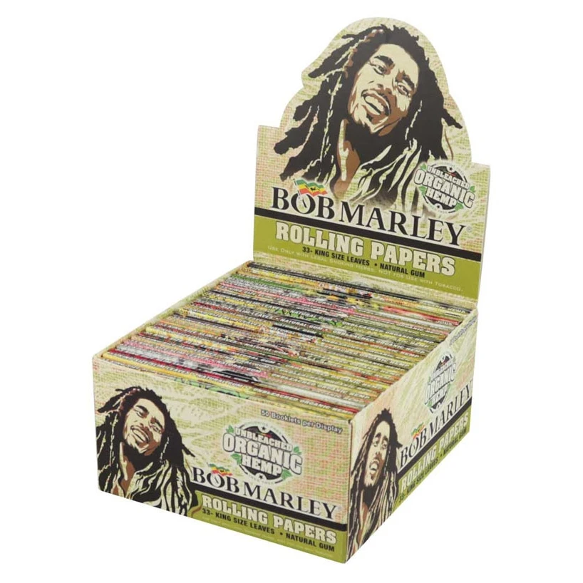 Photograph of product: Bob Marley Unbleached Organic Hemp Rolling Papers King Size