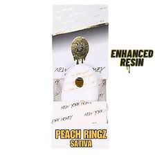 Photograph of product: New York Honey | Peach Ringz | Live Resin AIO Vape
