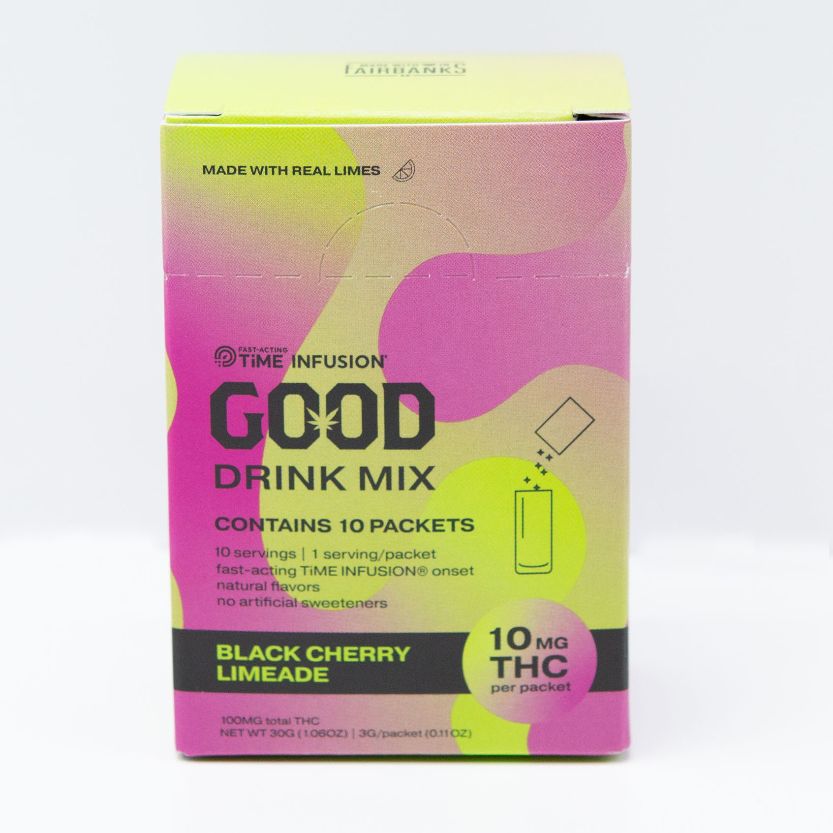 Photograph of product: Black Cherry Limeade Drink Mix - 100mg