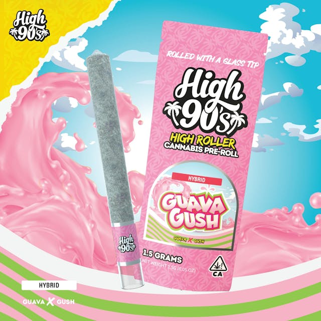 Photograph of product: Guava Gush High Roller - Preroll