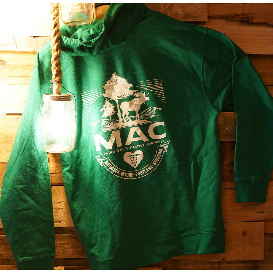 Photograph of product: Green Mac Hoodie
