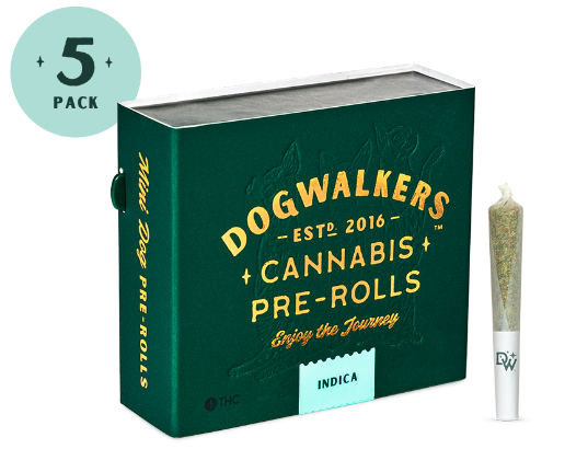 Photograph of product: DOGWALKERS - ANIMAL FACE PRE-ROLLS (5PK) (1.75G) (I)