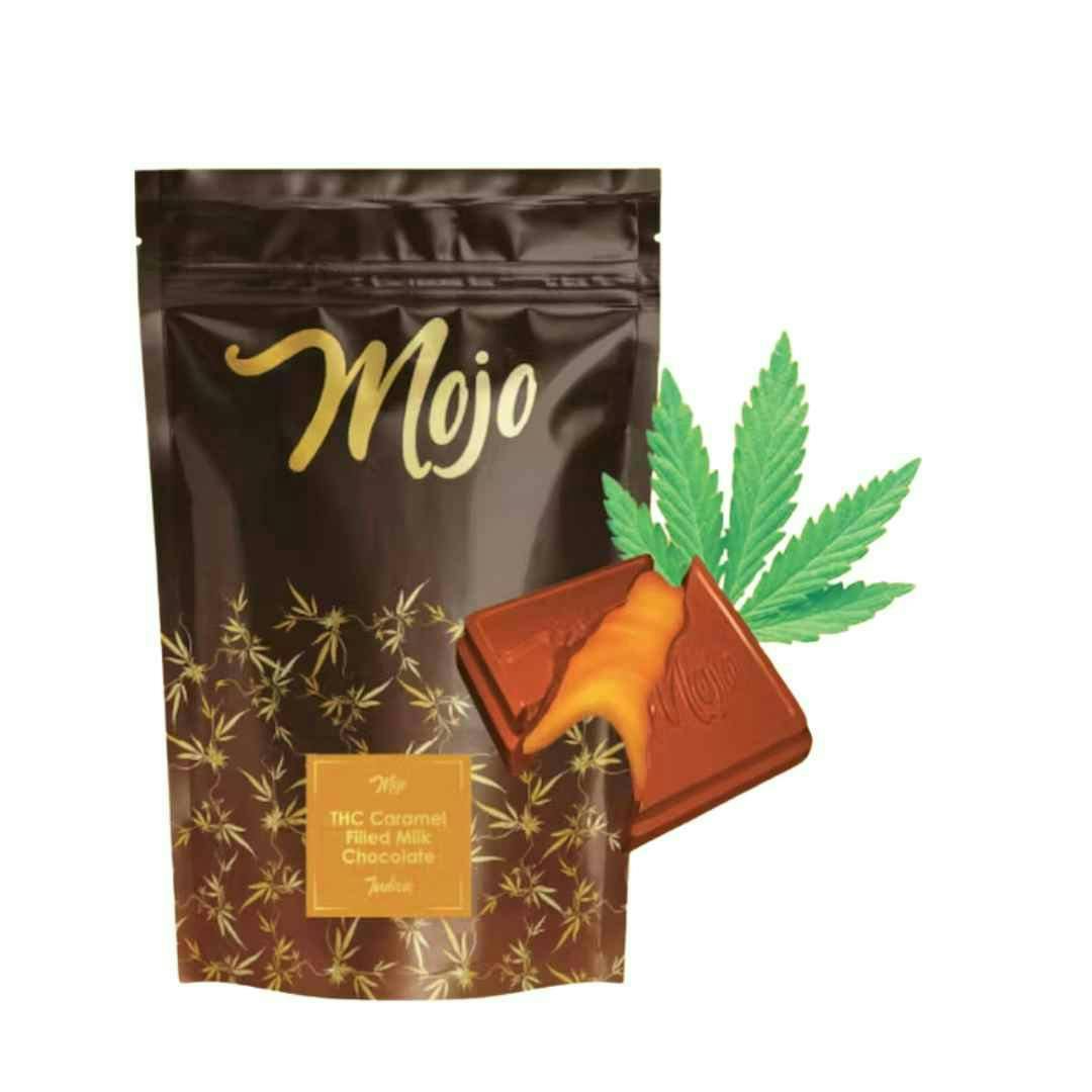 Photograph of product: Caramel Filled Milk Chocolate (Oui'd) 200mg by Mojo