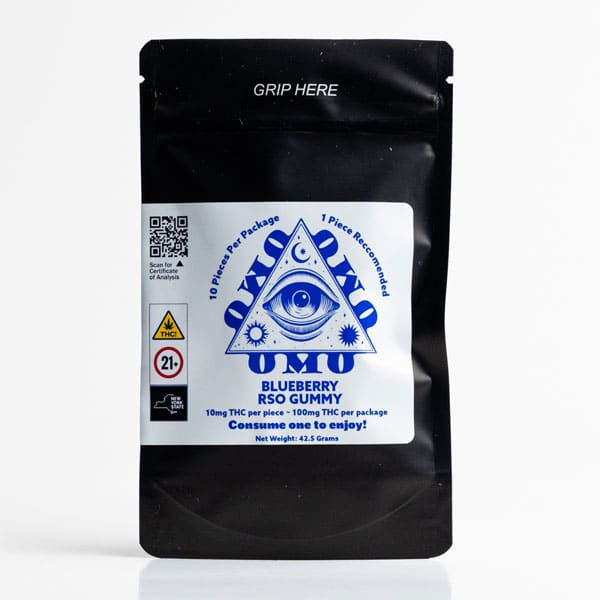 Photograph of product: OMO | Blueberry RSO Gummy | 100mg