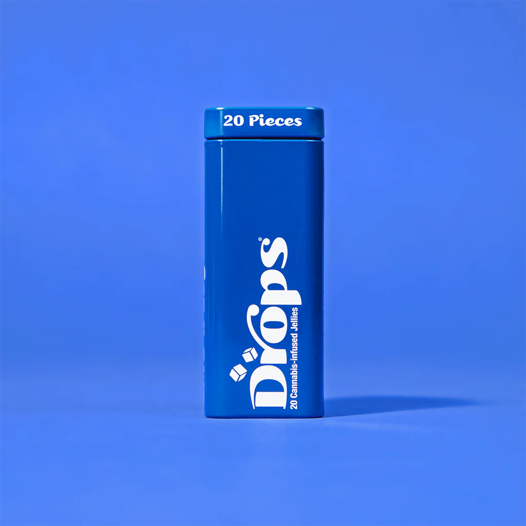 Photograph of product: Drops - Blueberry 4:1 (IH) - 10mg CBD:2.5mg TH-oui - Rosin Edible - 20pk