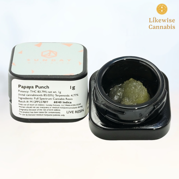 Photograph of Product: PAPAYA PUNCH 1G LIVE RESIN
