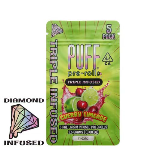 Photograph of product: Cherry Limeade - 5pk Diamond Infused Prerolls - 